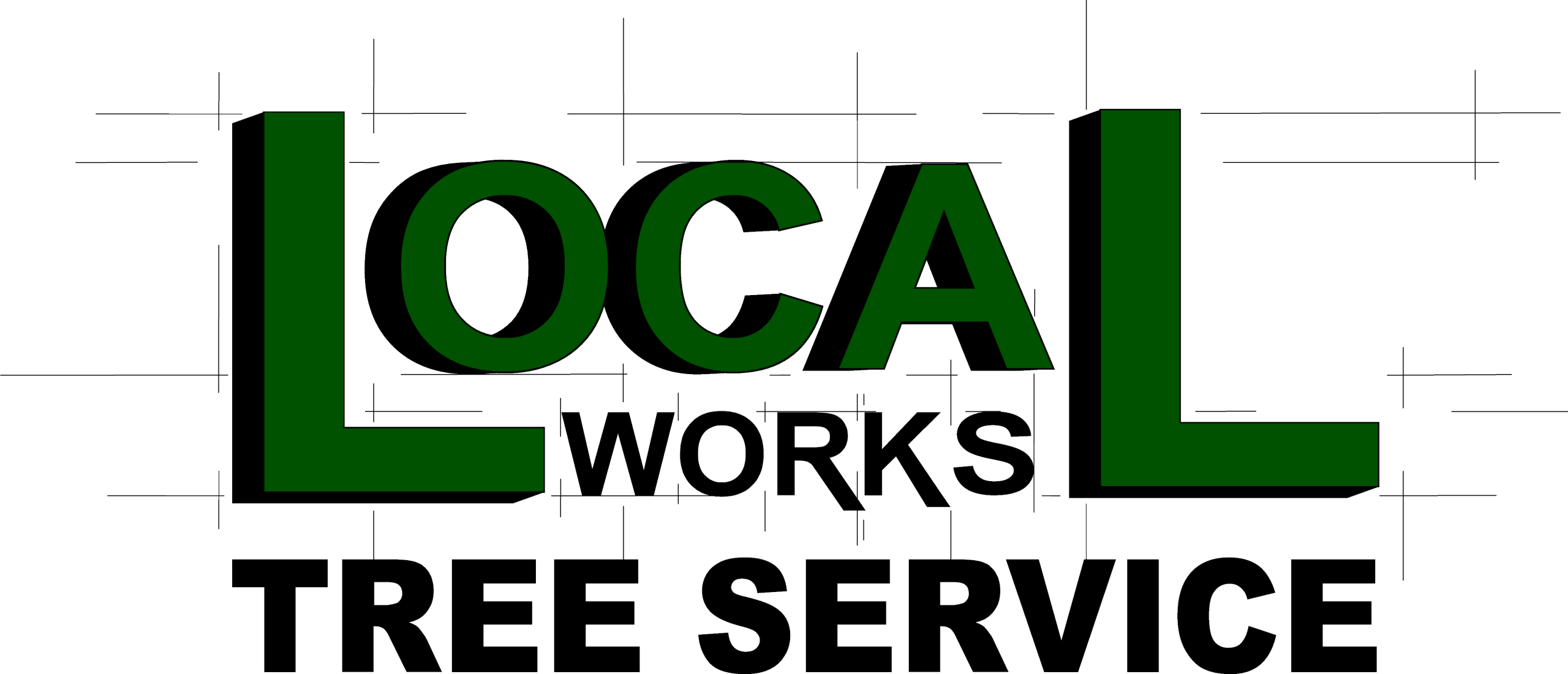LocalWorks Logo with Tree Service Scheels